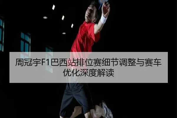 周冠宇F1巴西站排位赛细节调整与赛车优化深度解读